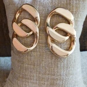 Gold Tone Post Earrings